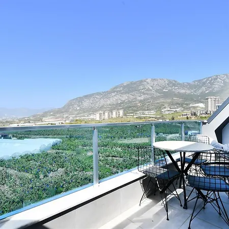 0047 Exodus 2-bedroom Duplex In Mahmutlar With Sea, Mountain And Castle Views 알란야